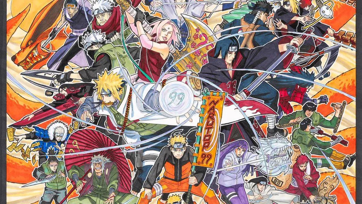 Naruto et *Dragons* : Quand Kishimoto Unit Deux Légendes en Une Illustration Épique